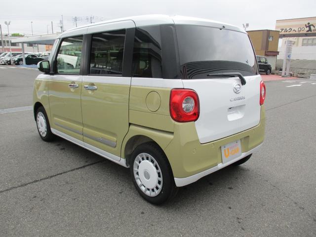 ムーヴキャンバスストライプスＧターボ社有車ＵＰ　両側電動スライドドア　ディスプレイオーディオ付き　１５６７ｋｍ（福岡県）の中古車