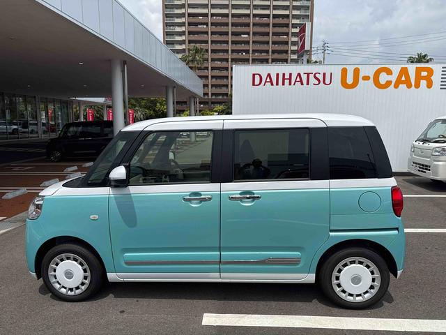 ムーヴキャンバスストライプスＧスマートキーＰスタート　軽減ブレーキ　両側スライドドア　レーンキープ　Ｗエアバック　キーフリーシステム　ＡＢＳ（鹿児島県）の中古車