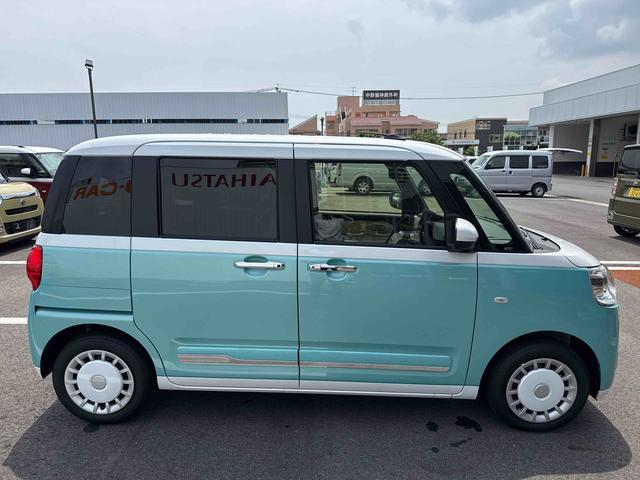 ムーヴキャンバスストライプスＧスマートキーＰスタート　軽減ブレーキ　両側スライドドア　レーンキープ　Ｗエアバック　キーフリーシステム　ＡＢＳ（鹿児島県）の中古車