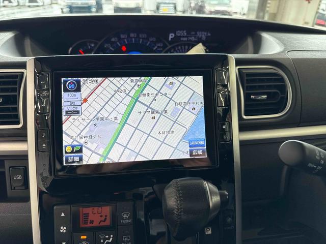 タントカスタムＲＳ　スマートセレクションＳＡインパネシフト　ターボ車　カーナビ　キーフリーシステム　アルミホイール付　ＡＢＳ　誤発進抑制　両側スライドドア（鹿児島県）の中古車