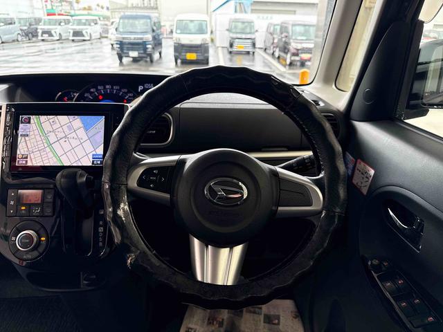 タントカスタムＲＳ　スマートセレクションＳＡインパネシフト　ターボ車　カーナビ　キーフリーシステム　アルミホイール付　ＡＢＳ　誤発進抑制　両側スライドドア（鹿児島県）の中古車