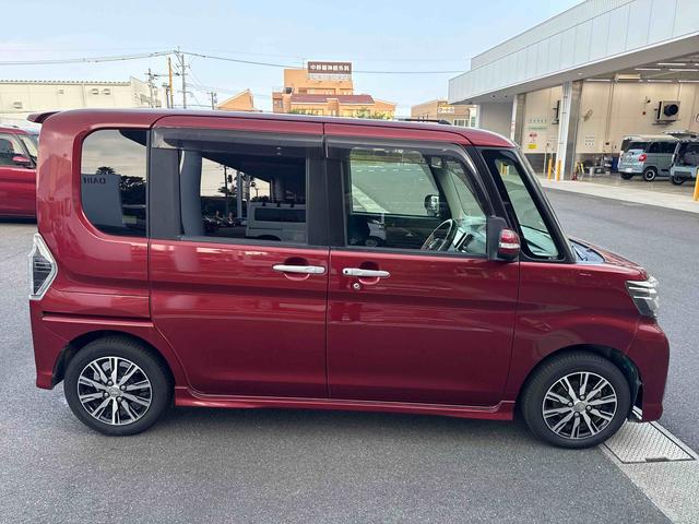 タントカスタムＸ　トップエディションＳＡIIインパネシフト　プッシュスタートスイッチ　電子カードキー　カーナビ　衝突軽減システム　車線逸脱警報装置　両側スライドドア　運転席助手席エアバック　アルミホイール（鹿児島県）の中古車
