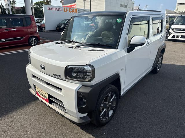 タフトＧターボターボ車　インパネシフト　プッシュスタートスイッチ　電子カードキー　　カーナビ　シートヒーター　　アルミ　オートマチックハイビーム　ガラスルーフ　レーンアシスト　ＡＢＳ　衝突軽減ブレーキサポート（鹿児島県）の中古車