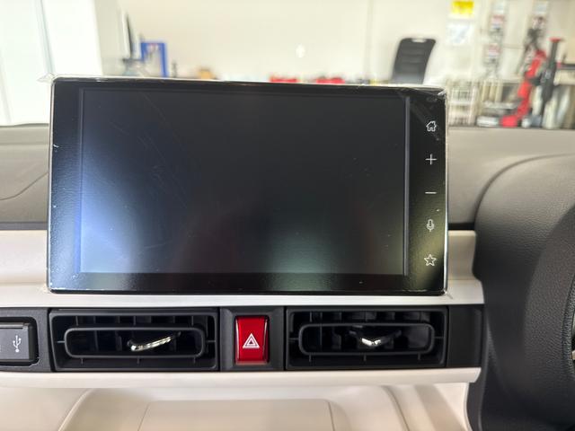 ムーヴキャンバスストライプスGターボターボ車 インパネシフト プッシュスタートスイッチ 電子カードキー 電動パーキングブレーキ 左右オートスライド レーダーブレーキ オートハイビーム レーンキープ ABS(鹿児島県)の中古車