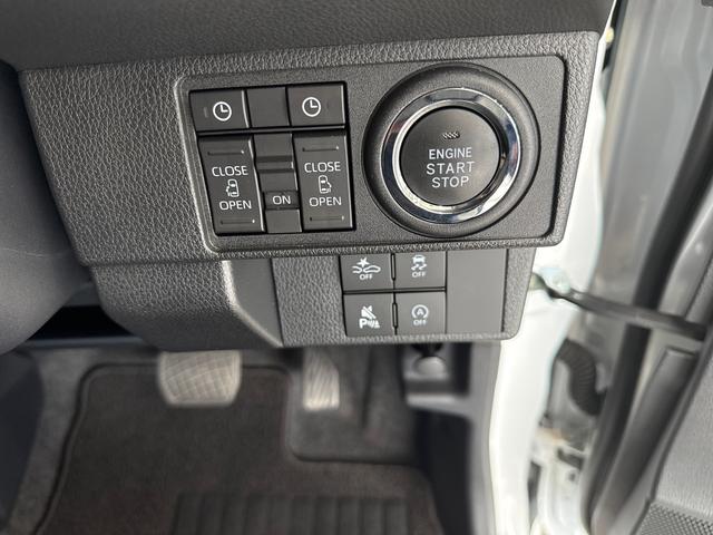 ムーヴキャンバスストライプスGターボターボ車 インパネシフト プッシュスタートスイッチ 電子カードキー 電動パーキングブレーキ 左右オートスライド レーダーブレーキ オートハイビーム レーンキープ ABS(鹿児島県)の中古車