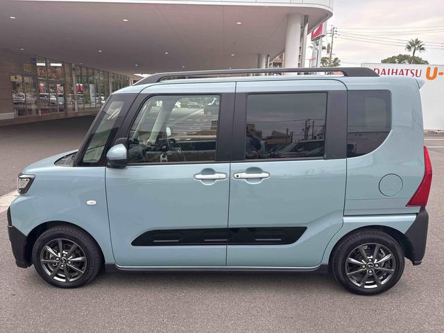 タントファンクロスインパネシフト　プッシュスタートスイッチ　電子カードキー　電動パーキングブレーキ　電動スライドドア　衝突軽減システム　レーンキープアシスト　ＡＢＳ　アルミホイール（鹿児島県）の中古車