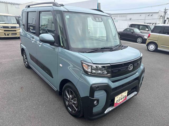 タントファンクロスインパネシフト　プッシュスタートスイッチ　電子カードキー　電動パーキングブレーキ　電動スライドドア　衝突軽減システム　レーンキープアシスト　ＡＢＳ　アルミホイール（鹿児島県）の中古車