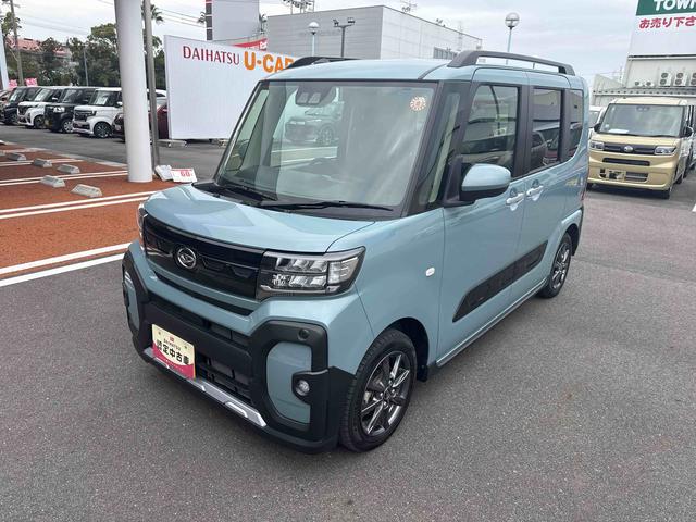 タントファンクロスインパネシフト　プッシュスタートスイッチ　電子カードキー　電動パーキングブレーキ　電動スライドドア　衝突軽減システム　レーンキープアシスト　ＡＢＳ　アルミホイール（鹿児島県）の中古車