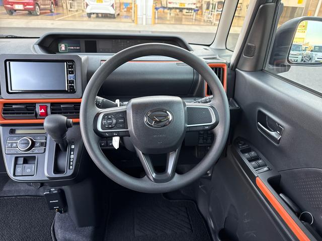 タントファンクロスインパネシフト プッシュスタートスイッチ 電子カードキー 電動パーキングブレーキ カーナビ ドラレコ 衝突軽減システム 両側オートドア レーンキープアシスト ABS アルミホイール(鹿児島県)の中古車