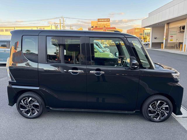 タントカスタムXインパネシフト プッシュスタートスイッチ 電子カードキー 電動パーキングブレーキ 衝突軽減ブレーキ 車線逸脱防止 アルミホイール 両側パワースライドドア(鹿児島県)の中古車