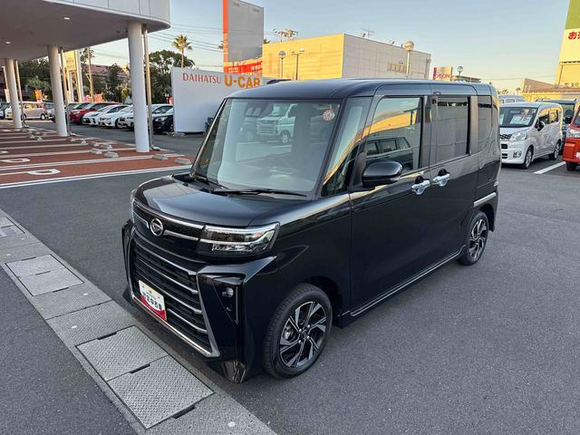 タントカスタムXインパネシフト プッシュスタートスイッチ 電子カードキー 電動パーキングブレーキ 衝突軽減ブレーキ 車線逸脱防止 アルミホイール 両側パワースライドドア(鹿児島県)の中古車