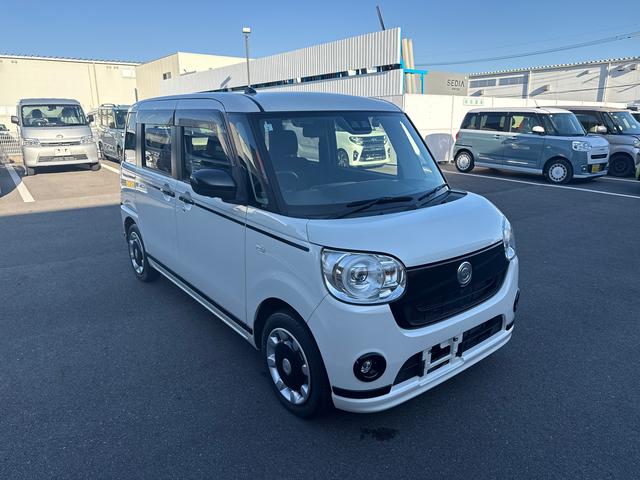 ムーヴキャンバスＧブラックアクセントＶＳ　ＳＡIIIインパネシフト　プッシュスタートスイッチ　電子カードキー　ブレーキサポート　レーンキープ　両側電動ドア　オートマチックハイビーム　ＡＢＳ（鹿児島県）の中古車