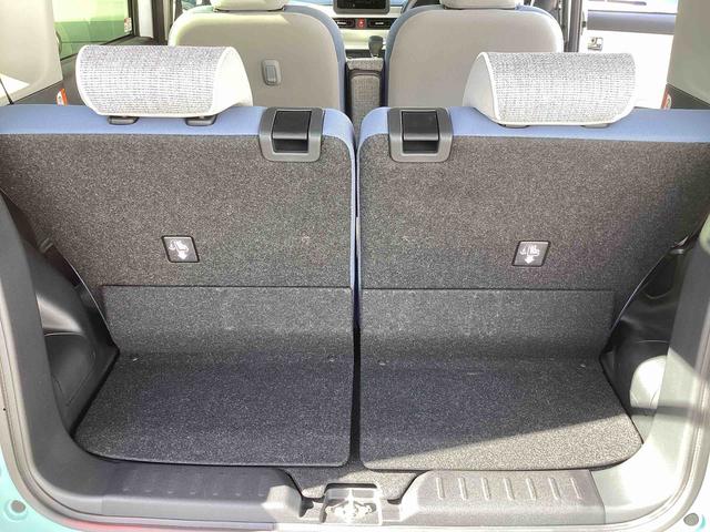 ムーヴキャンバスストライプスＧインパネシフト　プッシュスタートスイッチ　電子カードキー　電動パーキングブレーキ　衝突被害軽減　車線逸脱　オートハイビーム　両側パワースライドドア　ＡＢＳ（鹿児島県）の中古車