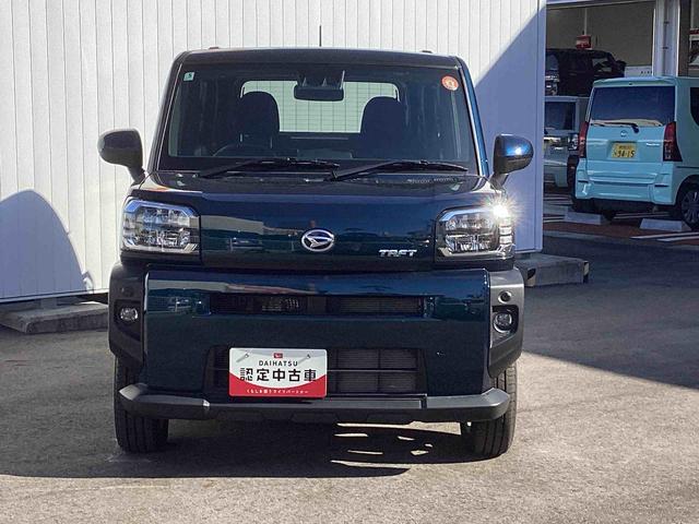 タフトＧインパネシフト　プッシュスタートスイッチ　電子カードキー　電動パーキングブレーキ　踏み間違い防止装置　車線逸脱防止　オートマチックハイビーム　アルミ　ガラスル−フ（鹿児島県）の中古車