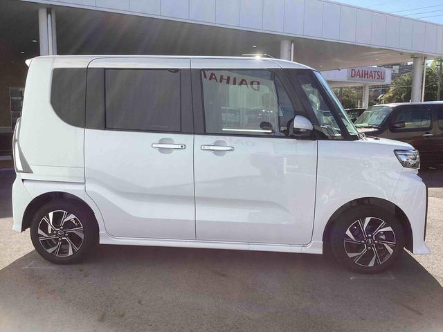 タントカスタムＸインパネシフト　プッシュスタートスイッチ　電子カードキー　電動パーキングブレーキ　両側電動スライドドア　レーンキープアシスト　オートマチックハイビーム　前後ブレーキサポート　アルミホイール（鹿児島県）の中古車