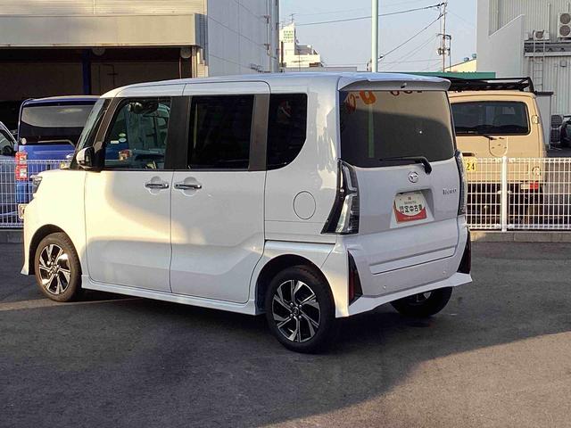 タントカスタムXインパネシフト プッシュスタートスイッチ 電子カードキー 電動パーキングブレーキ カーナビ リヤ両側パワースライドドア レーンキープアシスト オートマチックハイビーム ABS アルミホイール(鹿児島県)の中古車