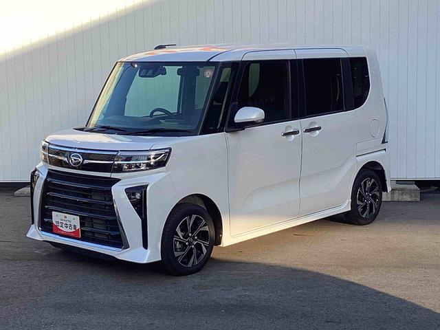 タントカスタムXインパネシフト プッシュスタートスイッチ 電子カードキー 電動パーキングブレーキ カーナビ リヤ両側パワースライドドア レーンキープアシスト オートマチックハイビーム ABS アルミホイール(鹿児島県)の中古車