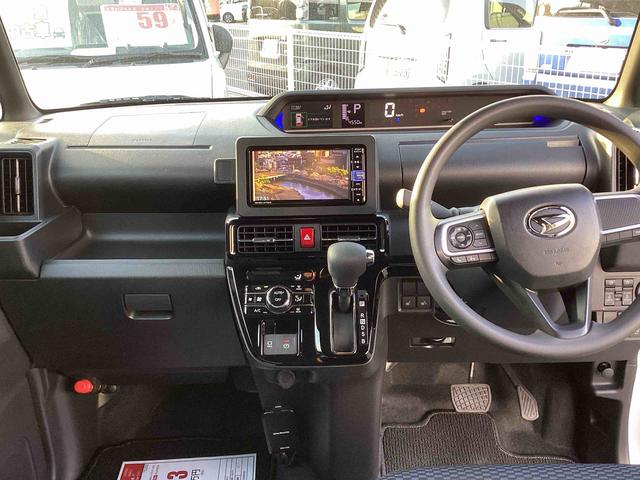 タントカスタムXインパネシフト プッシュスタートスイッチ 電子カードキー 電動パーキングブレーキ カーナビ リヤ両側パワースライドドア レーンキープアシスト オートマチックハイビーム ABS アルミホイール(鹿児島県)の中古車