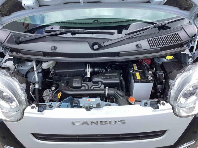 ムーヴキャンバスストライプスＧインパネシフト　プッシュスタートスイッチ　電子カードキー　電動パーキングブレーキ　両側電動スライドドア　ディスプレイオーディオ　ハイビームアシスト　レーンキープアシスト　ＡＢＳ　衝突被害軽減システム（鹿児島県）の中古車