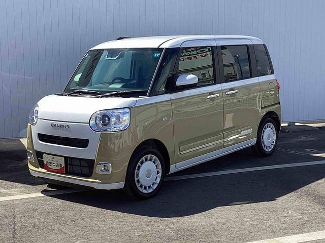 ムーヴキャンバスストライプスGインパネシフト ディスプレイオーディオ 電子カードキー 電動パーキングブレーキ 両側電動スライドドア 車線逸脱警告 衝突被害軽減システム(鹿児島県)の中古車