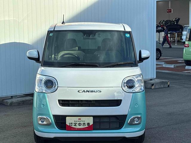 ムーヴキャンバスストライプスGインパネシフト プッシュスタートスイッチ 電子カードキー 電動パーキングブレーキ 両側電動スライドドア カーナビ 衝突被害軽減システム オートハイビーム(鹿児島県)の中古車