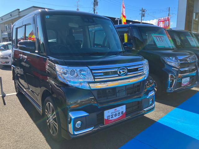 タントカスタムＲＳ　ＳＡIII４ＷＤ　ＣＶＴ　ターボ　６６０ｃｃ　カーナビ　ドライブレコーダー　ＥＴＣ車載器　衝突被害軽減ブレーキ　横滑り防止装置　ＡＢＳ　アイドリングストップ　プッシュボタンスタート　両側電動スライドドア（福島県）の中古車