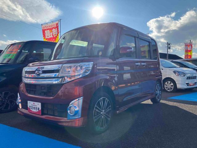 タントカスタムＲＳ　ＳＡ２ＷＤ　ＣＶＴ　６６０ｃｃ　ターボ　カーナビ　衝突被害軽減ブレーキ　横滑り防止装置　ＡＢＳ　アイドリングストップ　プッシュボタンスタート　両側電動スライドドア　オートエアコン　ベンチシート（福島県）の中古車