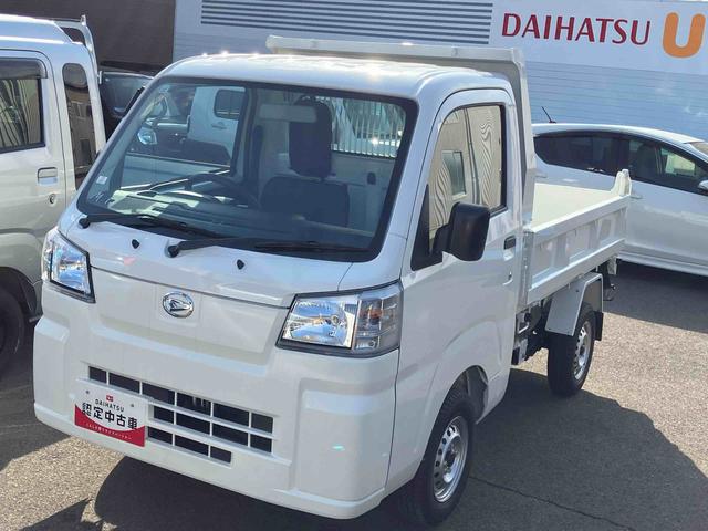 ハイゼットトラック多目的ダンプ４ＷＤ　５速マニュアル　６６０ｃｃ　電動モーター式ダンプ　運転席・助手席エアバッグ　エアコン　パワーステアリング　荷台作業灯　リヤ４枚リーフスプリング　左右乗降アシストグリップ　スマートアシスト非装着（福島県）の中古車