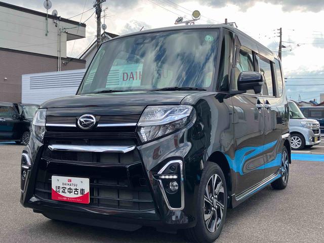タントカスタムＸ２ＷＤ　６６０ｃｃ　カーナビ　全方位モニター　ドライブレコーダー　衝突被害軽減ブレーキ　横滑り防止装置　ＡＢＳ　アイドリングストップ　プッシュボタンスタート　両側電動スライドドア　前席シートヒーター（福島県）の中古車