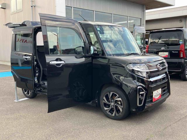 タントカスタムＸ２ＷＤ　６６０ｃｃ　カーナビ　全方位モニター　ドライブレコーダー　衝突被害軽減ブレーキ　横滑り防止装置　ＡＢＳ　アイドリングストップ　プッシュボタンスタート　両側電動スライドドア　前席シートヒーター（福島県）の中古車