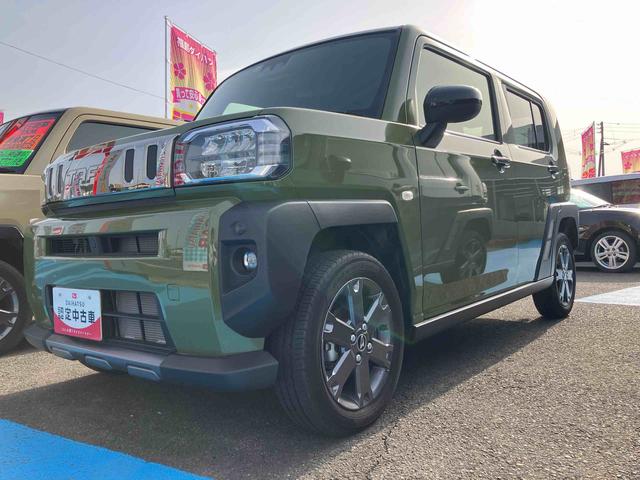タフトＧターボ　ダーククロムベンチャー４ＷＤ　ＣＶＴ　ターボ　６６０ｃｃ　クルーズコントロール　電動パーキングブレーキ　衝突被害軽減ブレーキ　横滑り防止装置　ＡＢＳ　アイドリングストップ　プッシュボタンスタート　スカイフィールトップ（福島県）の中古車