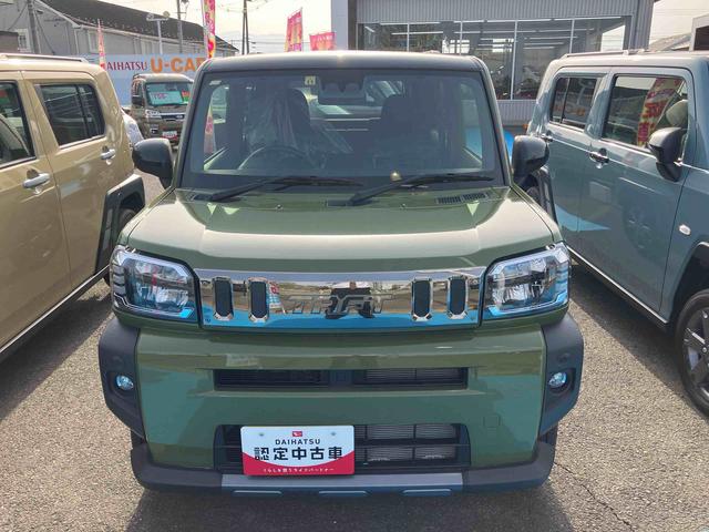 タフトＧターボ　ダーククロムベンチャー４ＷＤ　ＣＶＴ　ターボ　６６０ｃｃ　クルーズコントロール　電動パーキングブレーキ　衝突被害軽減ブレーキ　横滑り防止装置　ＡＢＳ　アイドリングストップ　プッシュボタンスタート　スカイフィールトップ（福島県）の中古車
