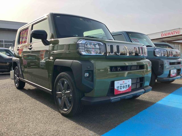 タフトＧターボ　ダーククロムベンチャー４ＷＤ　ＣＶＴ　ターボ　６６０ｃｃ　クルーズコントロール　電動パーキングブレーキ　衝突被害軽減ブレーキ　横滑り防止装置　ＡＢＳ　アイドリングストップ　プッシュボタンスタート　スカイフィールトップ（福島県）の中古車