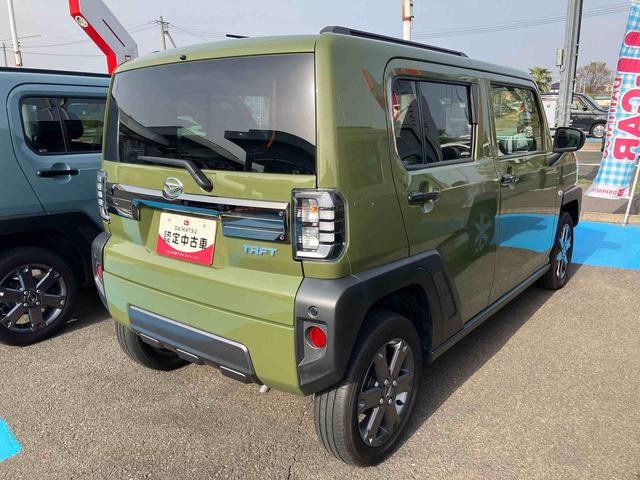 タフトＧターボ　ダーククロムベンチャー４ＷＤ　ＣＶＴ　ターボ　６６０ｃｃ　クルーズコントロール　電動パーキングブレーキ　衝突被害軽減ブレーキ　横滑り防止装置　ＡＢＳ　アイドリングストップ　プッシュボタンスタート　スカイフィールトップ（福島県）の中古車