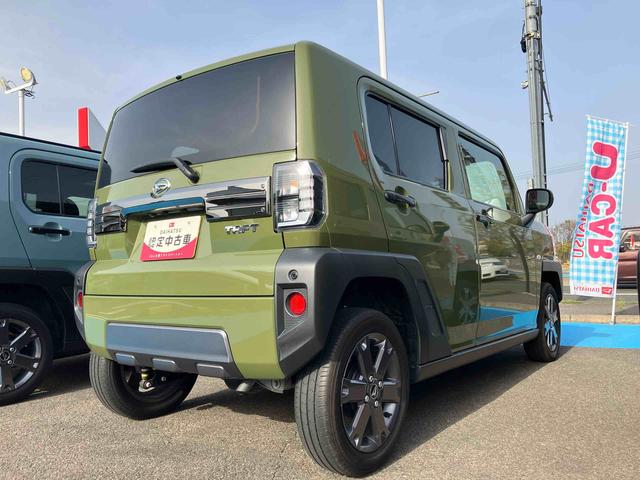 タフトＧターボ　ダーククロムベンチャー４ＷＤ　ＣＶＴ　ターボ　６６０ｃｃ　クルーズコントロール　電動パーキングブレーキ　衝突被害軽減ブレーキ　横滑り防止装置　ＡＢＳ　アイドリングストップ　プッシュボタンスタート　スカイフィールトップ（福島県）の中古車