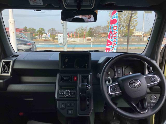タフトＧターボ　ダーククロムベンチャー４ＷＤ　ＣＶＴ　ターボ　６６０ｃｃ　クルーズコントロール　電動パーキングブレーキ　衝突被害軽減ブレーキ　横滑り防止装置　ＡＢＳ　アイドリングストップ　プッシュボタンスタート　スカイフィールトップ（福島県）の中古車