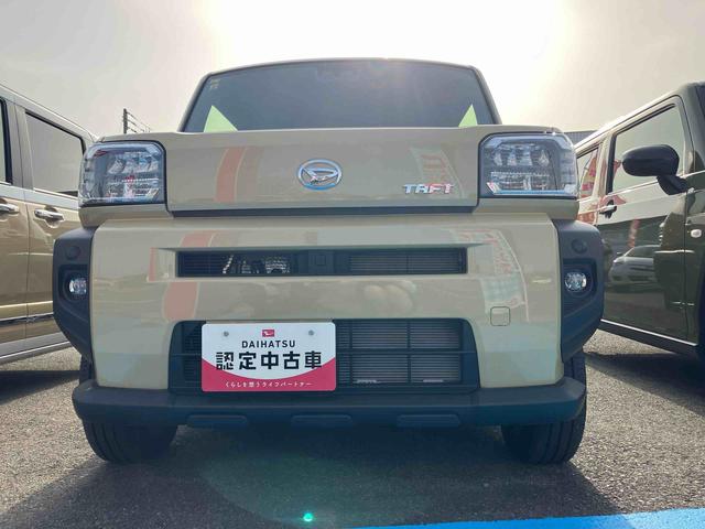 タフトＧターボ２ＷＤ　ＣＶＴ　６６０ｃｃ　クルーズコントロール　電動パーキングブレーキ　衝突被害軽減ブレーキ　横滑り防止装置　ＡＢＳ　アイドリングストップ　プッシュボタンスタート　スカイフィールトップ（福島県）の中古車