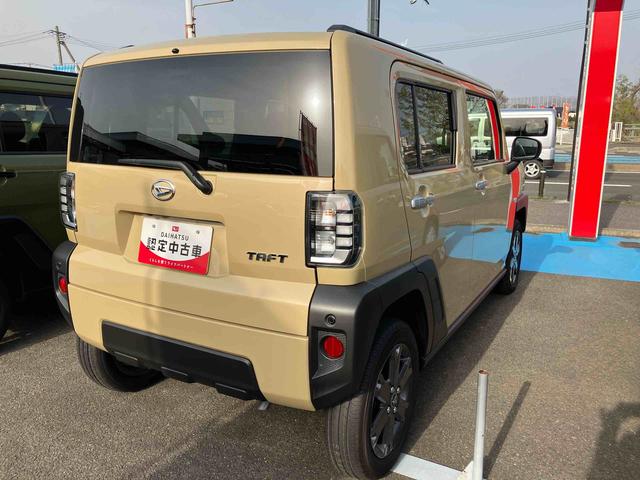 タフトＧターボ２ＷＤ　ＣＶＴ　６６０ｃｃ　クルーズコントロール　電動パーキングブレーキ　衝突被害軽減ブレーキ　横滑り防止装置　ＡＢＳ　アイドリングストップ　プッシュボタンスタート　スカイフィールトップ（福島県）の中古車