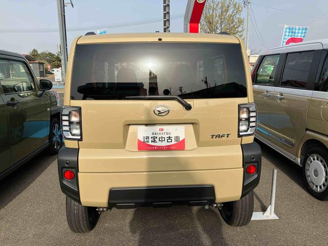 タフトＧターボ２ＷＤ　ＣＶＴ　６６０ｃｃ　クルーズコントロール　電動パーキングブレーキ　衝突被害軽減ブレーキ　横滑り防止装置　ＡＢＳ　アイドリングストップ　プッシュボタンスタート　スカイフィールトップ（福島県）の中古車