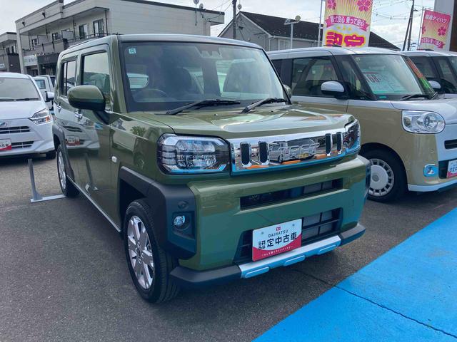 タフトＧ　クロムベンチャー２ＷＤ　ＣＶＴ　６６０ｃｃ　スカイフィールトップ　衝突被害軽減ブレーキ　横滑り防止装置　ＡＢＳ　アイドリングストップ　プッシュボタンスタート　オートエアコン　前席シートヒーター　サイドエアバッグ（福島県）の中古車
