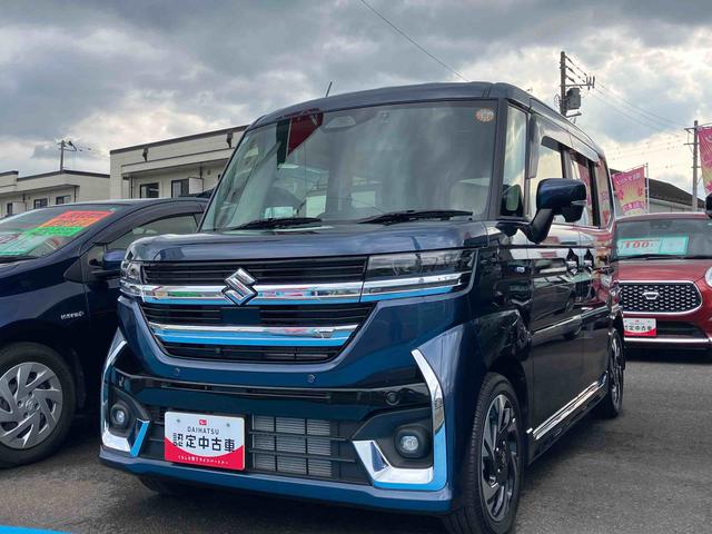 スペーシアカスタムハイブリッドＸＳターボ４ＷＤ　ＣＶＴ　６６０ｃｃ　全方位モニター付メモリーナビ　デュアルセンサーブレーキサポートＩＩ　インタークラーターボ　サイド・カーテンシールドエアバッグ　ドライブレコーダー　前席シートヒーター（福島県）の中古車