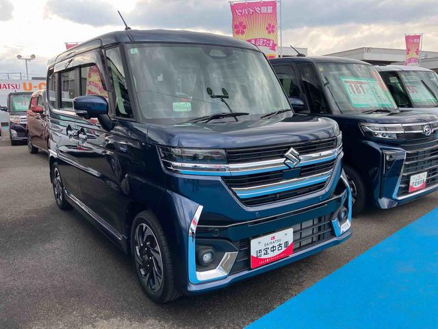 スペーシアカスタムハイブリッドＸＳターボ４ＷＤ　ＣＶＴ　６６０ｃｃ　全方位モニター付メモリーナビ　デュアルセンサーブレーキサポートＩＩ　インタークラーターボ　サイド・カーテンシールドエアバッグ　ドライブレコーダー　前席シートヒーター（福島県）の中古車