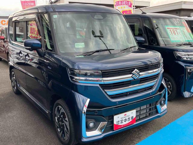 スペーシアカスタムハイブリッドＸＳターボ４ＷＤ　ＣＶＴ　６６０ｃｃ　全方位モニター付メモリーナビ　デュアルセンサーブレーキサポートＩＩ　インタークラーターボ　サイド・カーテンシールドエアバッグ　ドライブレコーダー　前席シートヒーター（福島県）の中古車