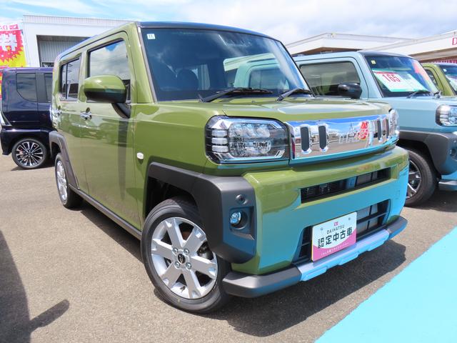 タフトＧターボ　クロムベンチャー２ＷＤ　ＣＶＴ　６６０ｃｃ　スカイフィールトップ　ナビ　バックモニター　全席シートヒーター　衝突被害軽減ブレーキ　横滑り防止装置　ＡＢＳ　アイドリングストップ　プッシュボタンスタート　クルコン（福島県）の中古車
