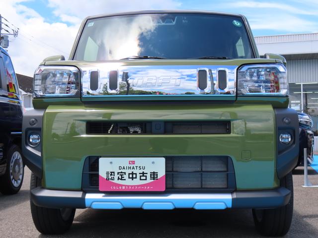タフトＧターボ　クロムベンチャー２ＷＤ　ＣＶＴ　６６０ｃｃ　スカイフィールトップ　ナビ　バックモニター　全席シートヒーター　衝突被害軽減ブレーキ　横滑り防止装置　ＡＢＳ　アイドリングストップ　プッシュボタンスタート　クルコン（福島県）の中古車