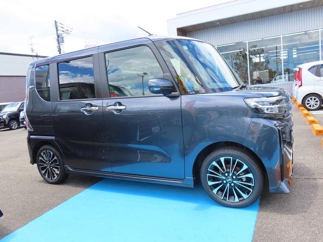 タントカスタムＲＳ２ＷＤ　ＣＶＴ　６６０ｃｃ　ターボ　両側電動スライドドア　衝突被害軽減ブレーキ　横滑り防止装置　ＡＢＳ　アイドリングストップ　プッシュボタンスタート　全席シートヒーター　ナビ用全方位カメラ（福島県）の中古車