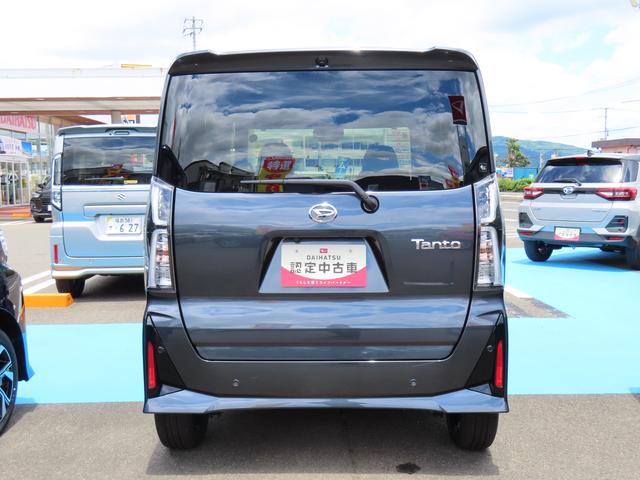 タントカスタムＲＳ２ＷＤ　ＣＶＴ　６６０ｃｃ　ターボ　両側電動スライドドア　衝突被害軽減ブレーキ　横滑り防止装置　ＡＢＳ　アイドリングストップ　プッシュボタンスタート　全席シートヒーター　ナビ用全方位カメラ（福島県）の中古車
