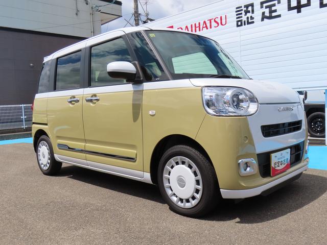 ムーヴキャンバスストライプスＧターボ２ＷＤ　ＣＶＴ　６６０ｃｃ　両側電動スライドドア　衝突被害軽減ブレーキ　横滑り防止装置　ＡＢＳ　アイドリングストップ　プッシュボタンスタート　クルーズコントロール　前席シートヒーター（福島県）の中古車
