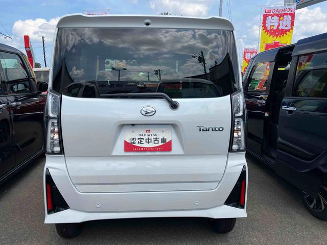タントカスタムＸ４ＷＤ　ＣＶＴ　６６０ｃｃ　両側電動スライドドア　衝突被害軽減ブレーキ　横滑り防止装置　ＡＢＳ　サイドエアバッグ　プッシュボタンスタート　オートエアコン　前席シートヒーター　電動パーキングブレーキ（福島県）の中古車