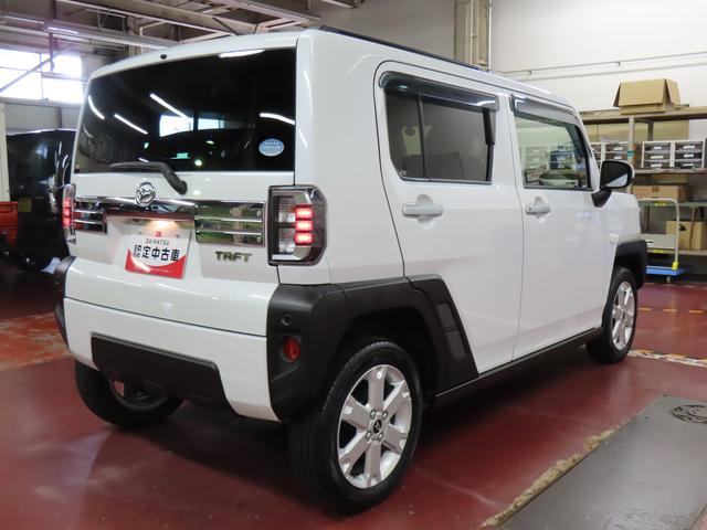 タフトＧ４ＷＤ　ＣＶＴ　６６０ｃｃ　スカイフィールトップ　ナビ　全方位モニター　前席シートヒーター　衝突被害軽減ブレーキ　横滑り防止装置　ＡＢＳ　アイドリングストップ　プッシュボタンスタート　ワンオーナー車（福島県）の中古車